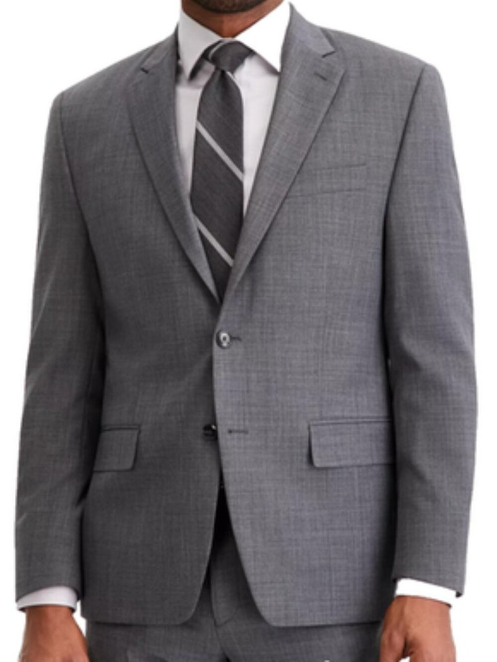 Michael Kors Men's 100% Wool Suit Jacket Gray 46L Like New